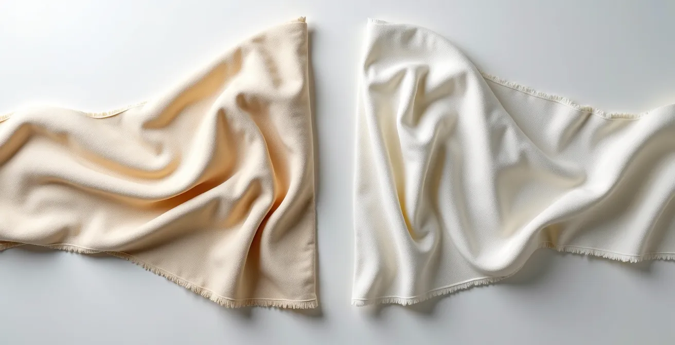 Comparación visual de tejidos cómodos versus incómodos para ropa infantil