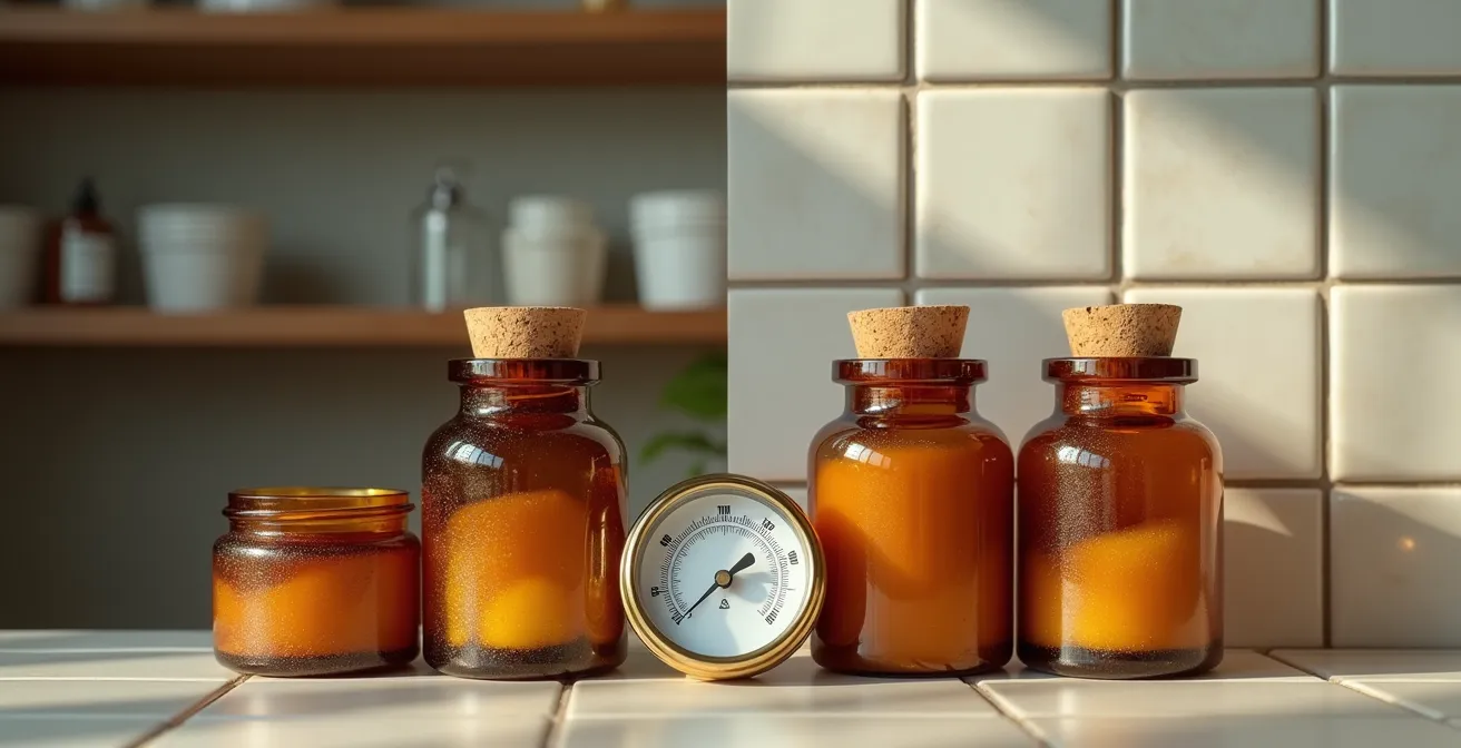 Composición de conservantes naturales y productos cosméticos en ambiente controlado