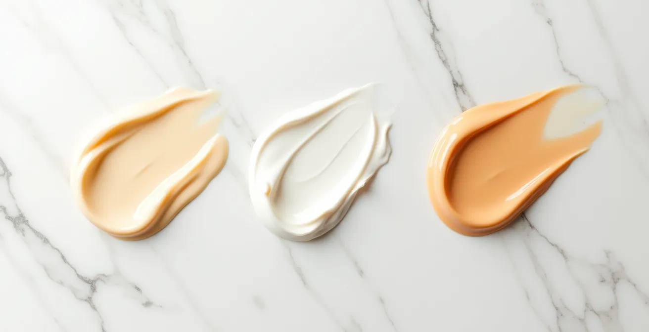 Mapa visual de España mostrando diferentes texturas de cremas según el clima de cada región