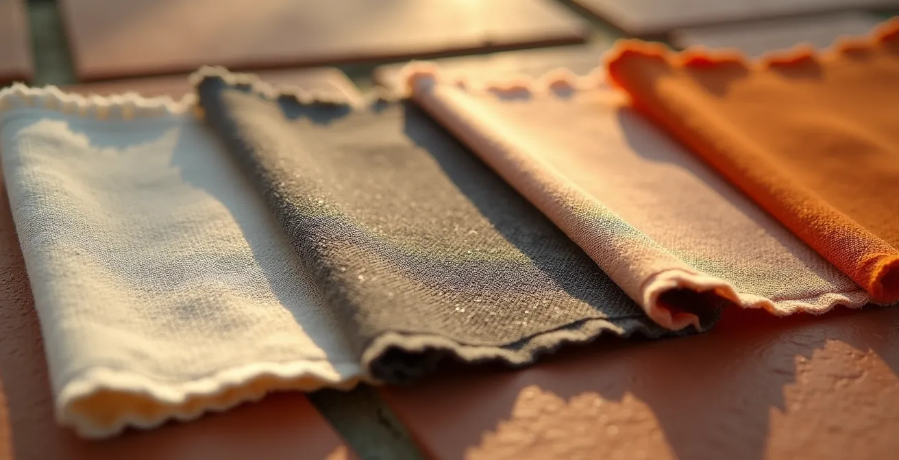 Muestras de diferentes tejidos de pantalones chinos para cada estación del año en España